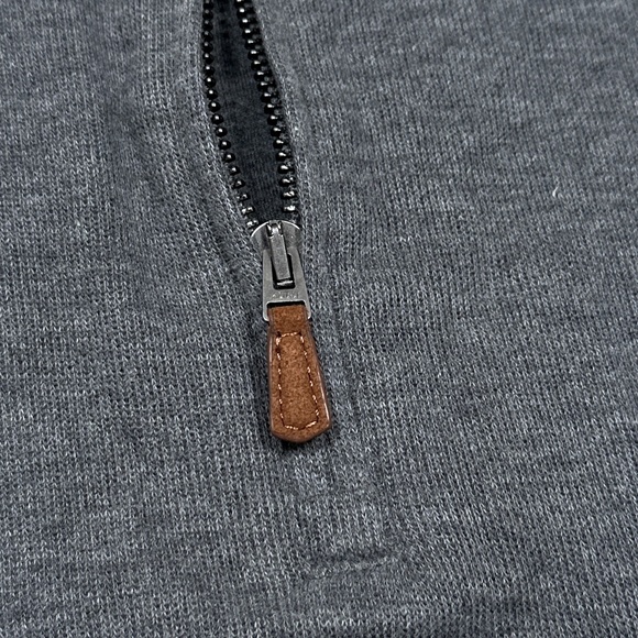 NWT Polo Ralph Lauren Estate Rib 1/4 Zip Ribbed Cotton Sweater Gray Mens XLT - Picture 4 of 10